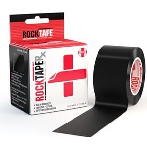RockTape Rx Uniseks kinesiotape (rol 5 cm x 5 m) - elastische therapeutische tape voor revalidatie- en houdingstraining - zachte lijm voor de gevoelige huid - tape