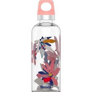 SIGG Star Herbruikbare Flowers fles (0,5 l), lekvrije fles zonder schadelijke stoffen, hittebestendige glazen fles in cult-SIGG-design