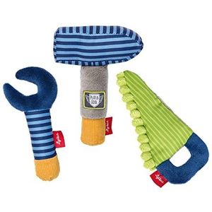 sigikid, 41676 Baby Jongen Set met 3 rammelaars Ik Bricole, Papa & Me