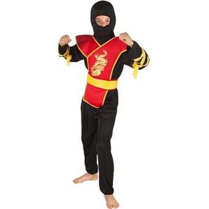Boland 82193 Ninja Master kostuum, vechtsport, carnaval, Halloween, themafeest, verkleedpartij, theater