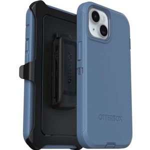 OtterBox Defender beschermhoes voor iPhone 15 / iPhone 14 / iPhone 13, schokbestendig, valbescherming, ultra-robuust, beschermhoes, ondersteunt 5 x meer vallen dan militaire standaard, blauw