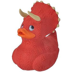 Wild Republic Rubber Duck, eend van rubber, triceratops, badspeelgoed, cadeau-idee voor baby's, eend van kunststof, geweldig cadeau voor kinderen en volwassenen, 10 cm