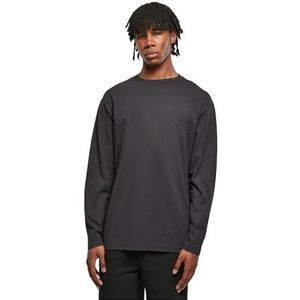 Urban Classics Lourd Surdimensionné Vêtements Dye-Maillot �À Manches Longues T-Shirt Homme, Noir, 5XL