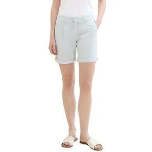 TOM TAILOR Bermuda pour femme, 35730 - Délicate Green White Stripe, 36