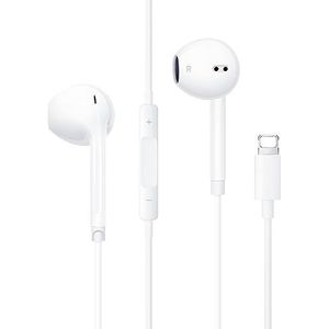 YEOU Hoofdtelefoon voor iPhone 11, hoofdtelefoon voor iPhone 12 stereo hifi, met microfoon en volumeregeling, plug and play, compatibel met iPhone 11/11Pro/12/12 Pro/13/13 Pro/14/8/7 Plus/XR/X/XS