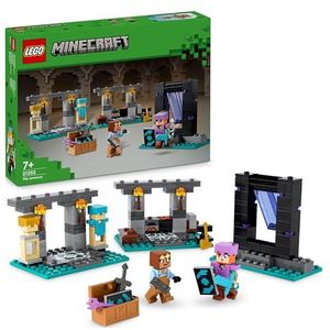 LEGO 21257 Minecraft Legends Devorder-aanval, personagebouwspeelgoed, set met heldenfiguren, cadeau voor jongens en meisjes vanaf 8 jaar