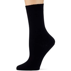 FALKE No. 1 kasjmiersokken voor dames, zwart, grijs, vele andere kleuren, versterkte sokken zonder patroon, ademend, warm, effen kleur, hoge kwaliteit, 1 paar, Zwart (Black 3009)