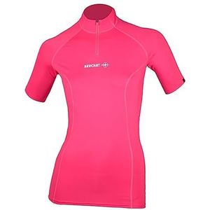 Beuchat Dames T-shirt met ritssluiting, roze, maat XL, roze
