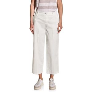 Street One A379036 Chinobroek voor dames, regular fit, gebroken wit, 38W / 28L