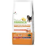 Natural Trainer Sensitive No Gluten hondenvoer voor volwassenen met zalm, 12 kg