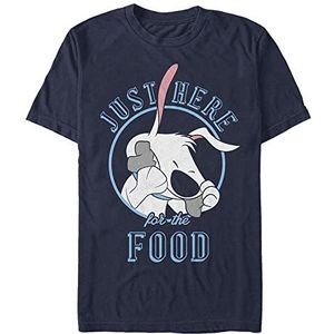 Disney Mulan-Lil Brother Food Organic T-shirt, korte mouwen, uniseks, marineblauw, S, marineblauw