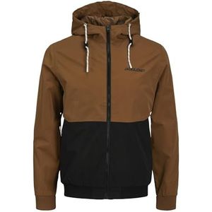 JACK & JONES Jjerush Bomber Noos Herenjas met capuchon, kort, Maan jurk.