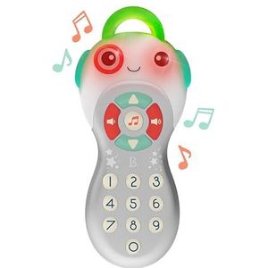 B. toys Educatief speelgoed afstandsbediening met licht, muziek en bijtring, sensorisch babyspeelgoed met Engelse leercijfers vanaf 6 maanden