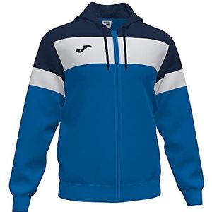 Joma Crew IV jas met capuchon voor jongens, koningsblauw/marineblauw, 5XS