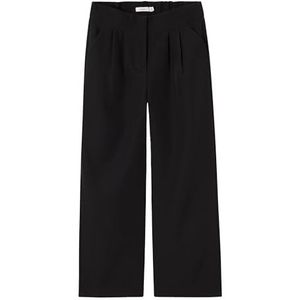 Name It Nkfsusie Brede broek voor meisjes, zwart.