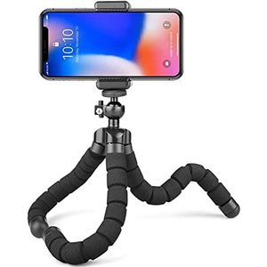 RT-01 draagbaar statief in octopus-stijl, voor iPhone, alle smartphones, camera met universele clip