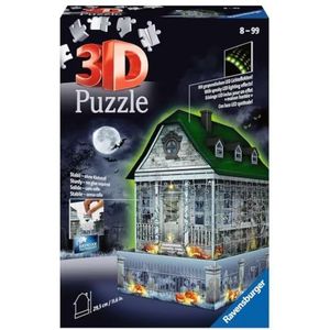 216-delige 3D Puzzel Spookhuis (Night Edition)