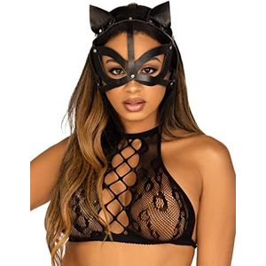 Leg Avenue Veganistisch leer studded kattenmask.