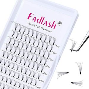 Wimperverlenging, voorgemaakt, boeket, wimpers, volume, Russisch, 5D, 0,10 mm, D Crul Mix 8-14 mm, individuele zijde, wimperverlenging, natuurlijk, professioneel, geprefabriceerde wimperextensies