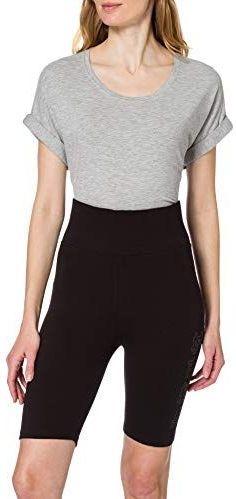 Urban Classics Branded Cycle High Waist Branded Cycle knielange Chinese opschrift, maten XS tot 5XL, zwart/zwart