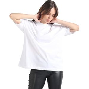 Calvin Klein Jeans Ck Embro Badge Boyfriend Tee Gebreide Tops S/S Dames, Helder Wit