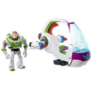 Pixar Disney, Pixar Toy Story GRG28 Buzz Lightyear en zijn galactisch verkenningsschip, speelgoed voor kinderen