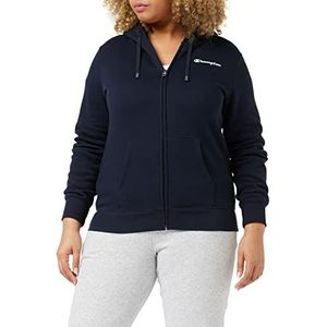 Champion American Classics Capuchontrui voor dames met ritssluiting, Navy Blauw