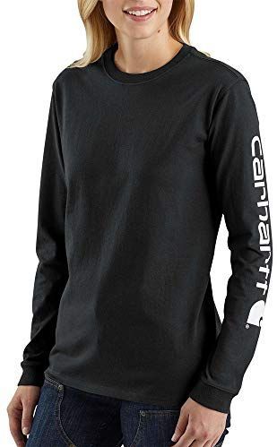 Carhartt Workwear Sleeve Logo Zwart Long Sleeve Shirt Dames