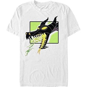 Disney Villains-Dragon Breath T-shirt voor heren, wit, L, Weiss