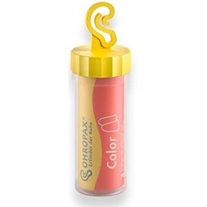 OHROPAX Lot de 2 bouchons d'oreilles colorés - Taille voyage - 1 paire de bouchons d'oreille dans un petit tube - Pratique pour les déplacements
