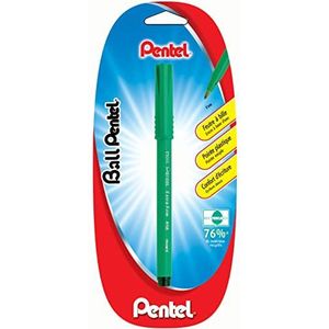 Ball Pentel R56 viltstift, fijne kunststof punt, 0,6 mm, blisterverpakking x 1 stuks, zwart