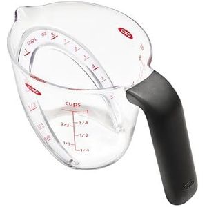 OXO Maatbeker, gebogen, 1 l, transparant, 250 ml, meerkleurig