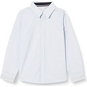 Name It Nkmnisa Ls shirt Noos meisjeshemd, stofblauw/bedrukt, gestreept, 134-140, Stofblauw/bedrukt: strepen