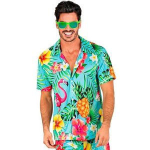 Widmann Hawaiiaans overhemd, korte mouwen, bloemen, Aloha, strandfeest, kostuum