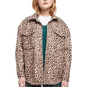 Urban Classics AOP Leopard T-shirt voor dames, maat L, Luipaard patroon