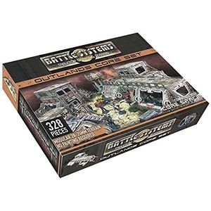 Battle Systems Sci-Fi Terrain - 28 mm modulair 3D-ruimteveld - Perfect voor oorlogsspellen en rollenspellen - Multi-level bouwmodellen in 3D kleur gedrukt 40K