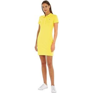 Tommy Hilfiger Polo-jurk voor dames, Helder geel