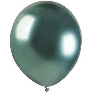 Set van 100 hoogwaardige natuurlijke latexballonnen A50 (Ø 13 cm/5 inch), metallic groen