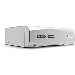 LINDY 39307 KVM Switch 2 Port HDMI 4K60 USB 2.0 Audio