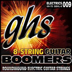 GHS Boomers snaren voor elektrische gitaar, 8 snaren, GB-XL-8, extra licht, 009/072