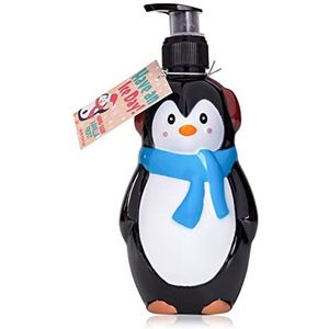 Accentra HAVE AN ICE DAY 8156666 Pinguïn vloeibare zeepdispenser, 310 ml, navulbaar, zwart en wit
