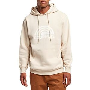 Southpole Herentrui met capuchon met spray logo hoodie voor heren in 2 kleuren maten S tot XXL, Zand