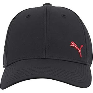 Puma Stretch Cap voor heren, Zwart/Rood