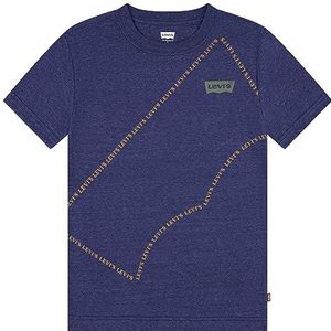 Levi's Lvb Word Up T-shirt chauve-souris pour garçon 9ej278, Ocean Cavern, 16 ans