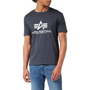 Alpha Industries Basic 100501 - T-shirt, normale taillehoogte, korte mouwen, heren, Navy Blauw