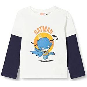 Koton Batman bedrukt T-shirt met lange mouwen, Crew Neck Licenced Cotton Baby Jongens, ecru (002)