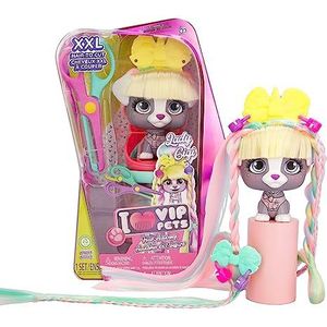 VIP PETS HAIR ACADEMY XXL haardieren om te stylen, te knippen en te maken - LADY GIGI COLLECTIBLES-speelgoed, cadeau voor jongens en meisjes vanaf 3 jaar