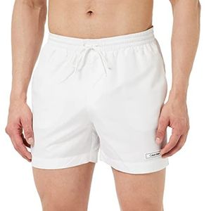 Calvin Klein Heren zwemshorts medium trekkoord lang wit (Pvh Classic White), XXL, wit (Pvh Classic White)