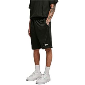 Urban Classics basic mesh shorts heren, zwart.
