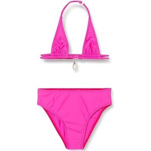 HAUTE PRESSION Tweedelig badpak voor meisjes, effen, sieraad X9050, C03, T14A, roze, 14-16 jaar, Roze